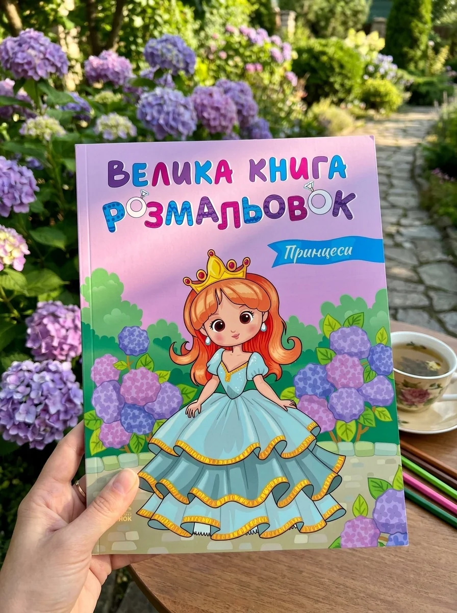 Принцеси. Велика книга розмальовок — фото 2