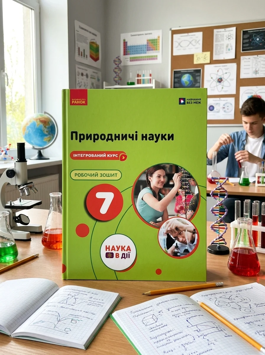 Природничі науки. 7 клас. Робочий зошит до підручника Ю.І. Мандренко — Дитяча література