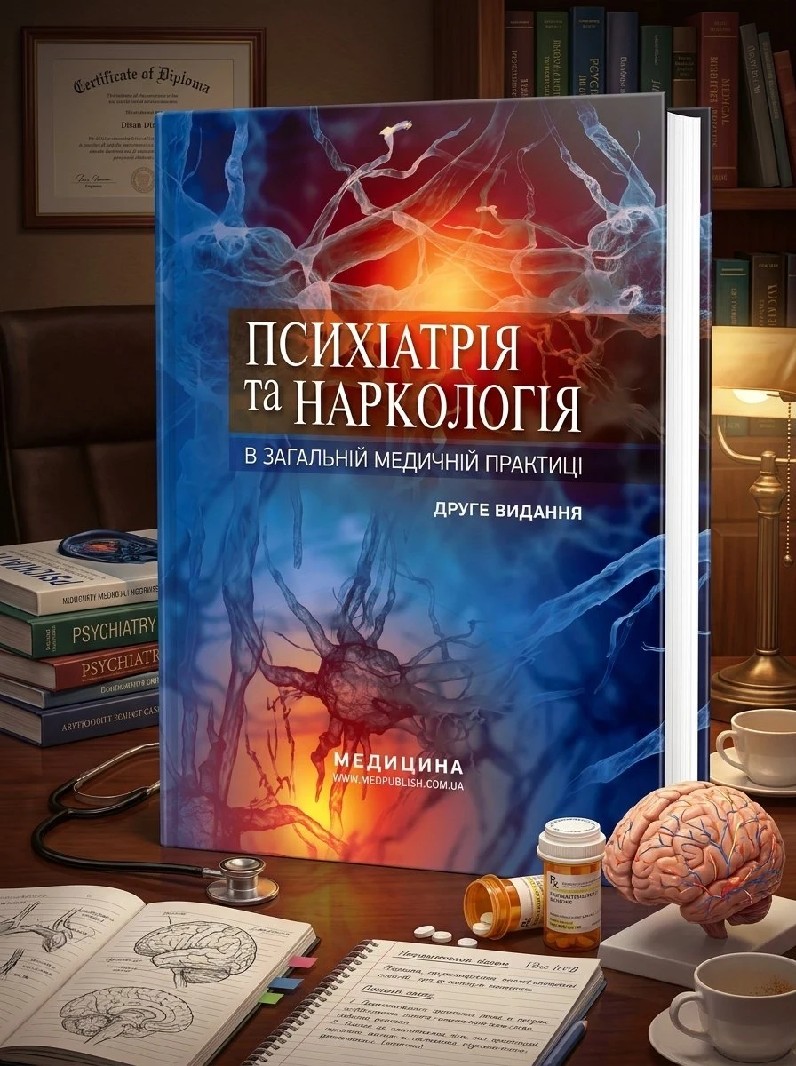 Психіатрія та наркологія в загальній медичній практиці: навчальний посібник — Г.М Кожина, обкладинка