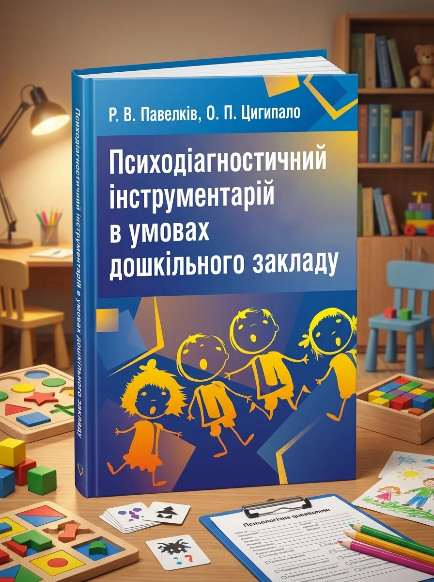 Психодіагностичний інструментарій в умовах дошкільного закладу — Павелків Р.В., обкладинка