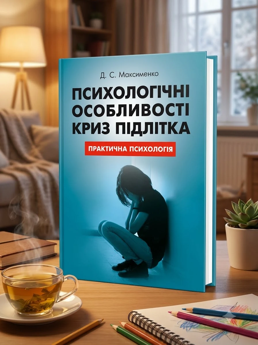 Психологічні особливості криз підлітка — Максименко Д.С., обкладинка
