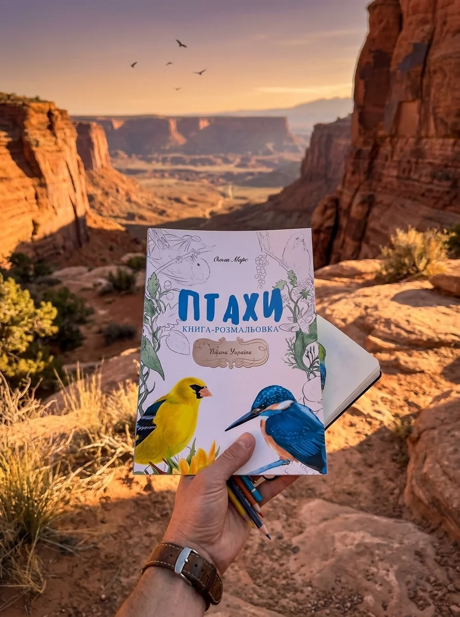 Птахи України. Книга-розмальовка — Книги
