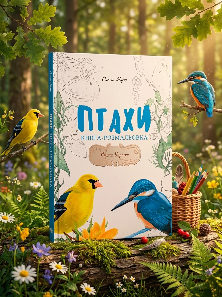 Птахи України. Книга-розмальовка