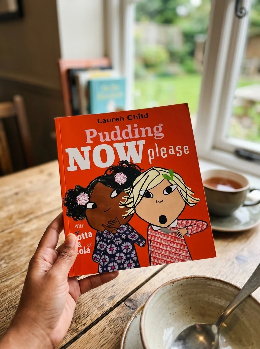 Pudding Now Please — Lauren Child, обкладинка