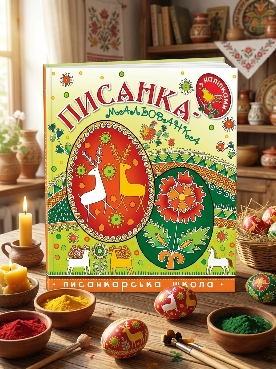 Писанка-мальованка з наліпками — Віра Манько, обкладинка