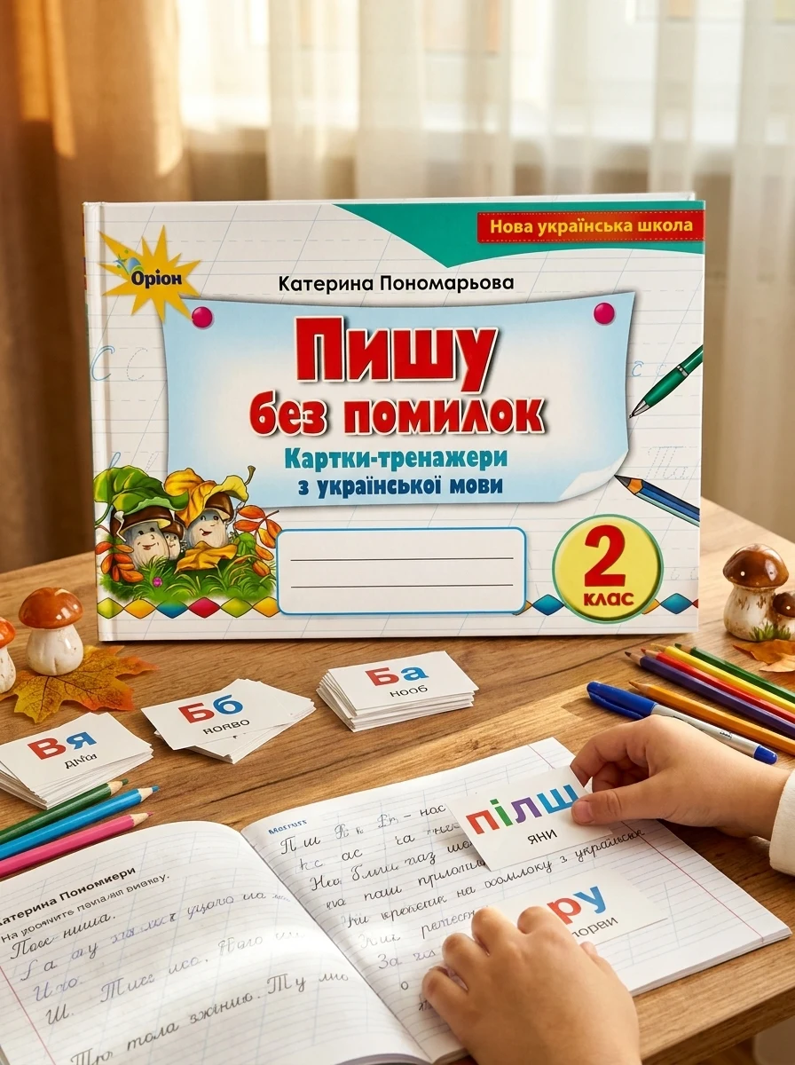 Пишу без помилок. Картки-тренажери з української мови. 2 клас — Вивчення мов