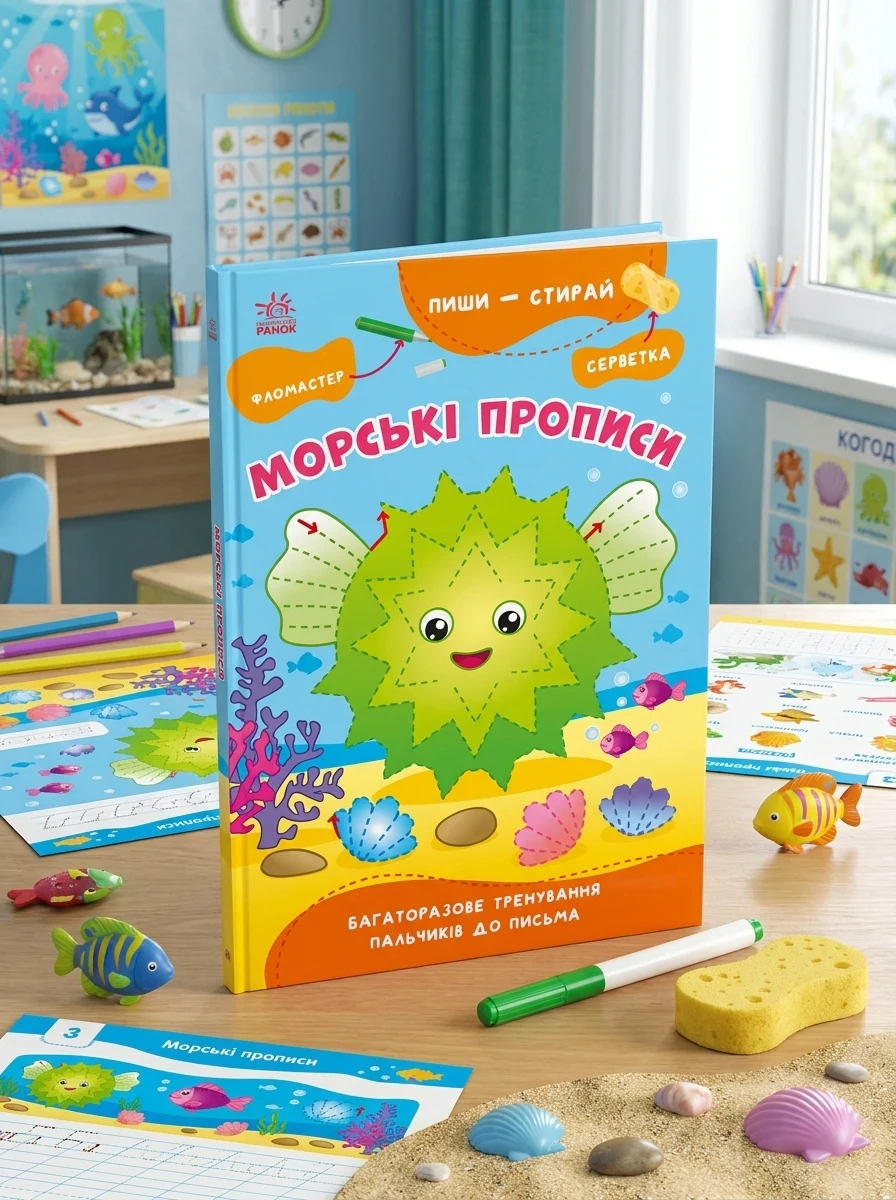 Пиши-стирай. Морські прописи — Вивчення мов