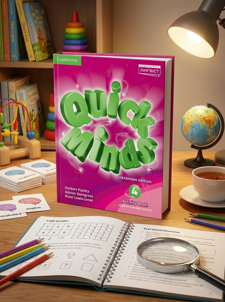 Quick Minds. Ukrainian edition. Activity Book 4 — Вивчення мов