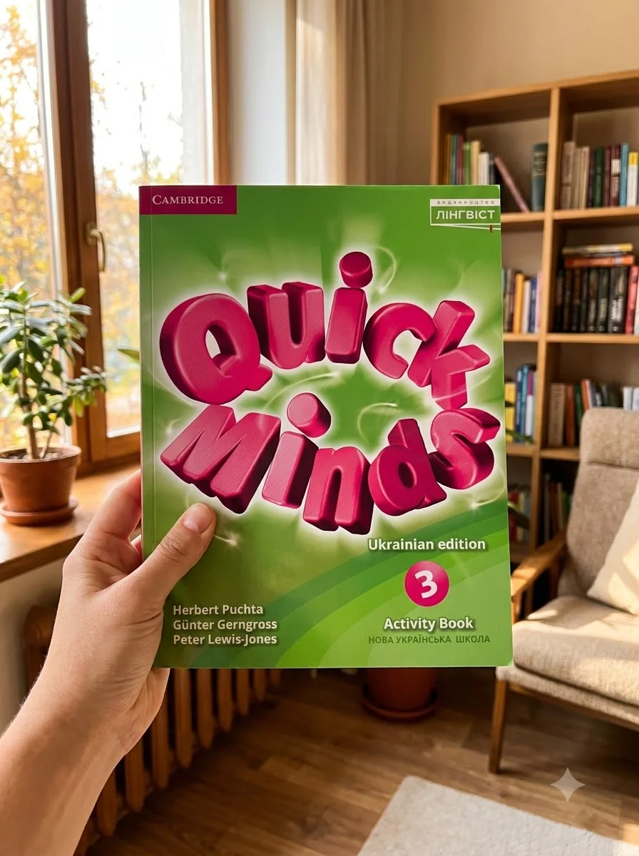 Quick Minds. Ukrainian edition. НУШ 3 Activity Book — Герберт Пухта, обкладинка
