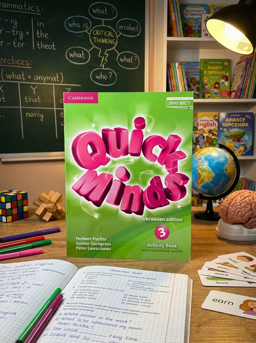 Quick Minds. Ukrainian edition. НУШ 3 Activity Book — Вивчення мов