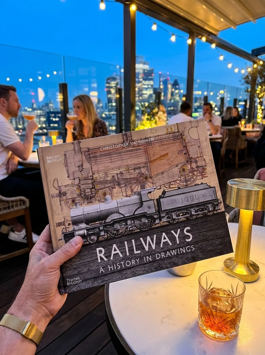 Railways. A History in Drawings — Крістофер Валкойнен, обкладинка