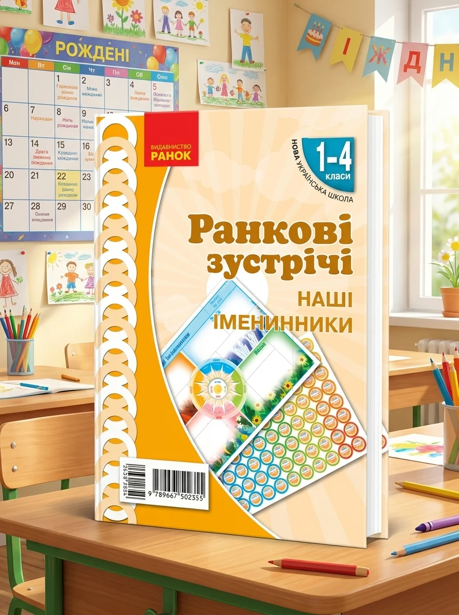 Ранкові зустрічі. Наші іменинники. Плакат. 1-4 класи, — Дитяча література