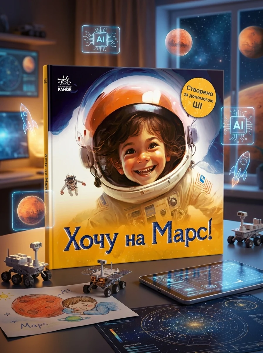 Разом з ШІ. Хочу на Марс!, — Дитяча література