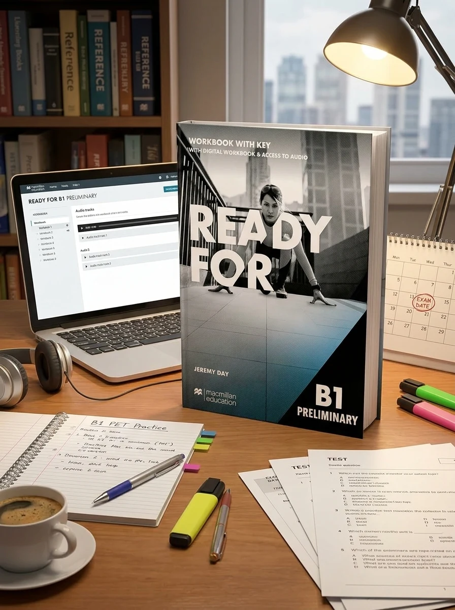 Ready for B1 Preliminary Workbook with Key with Digital Workbook & Access to Audio