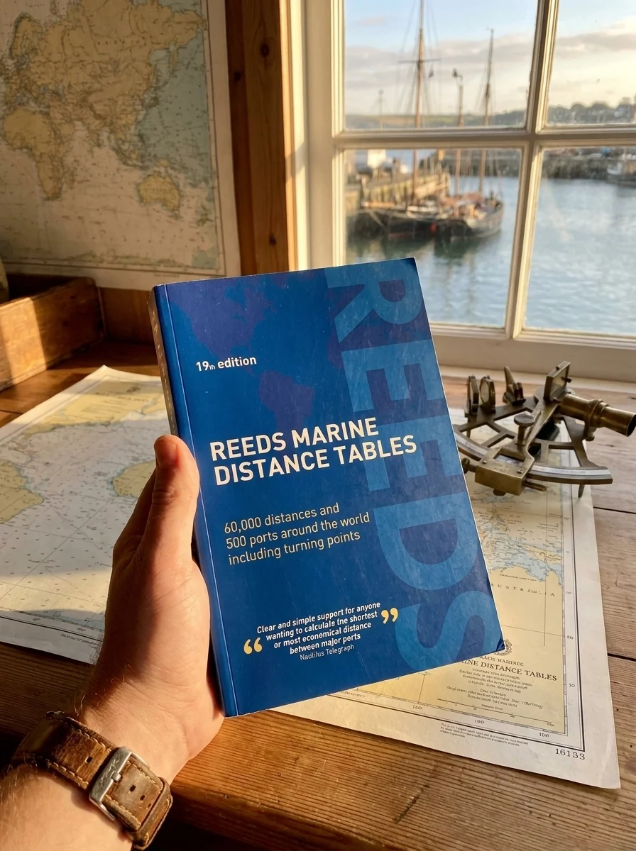 Reeds Marine Distance Tables 19th edition — Kendall Carter, обкладинка