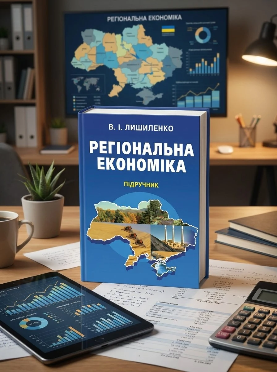 Регіональна економіка. Підручник затверджений МОН України — Лишиленко В.І, обкладинка
