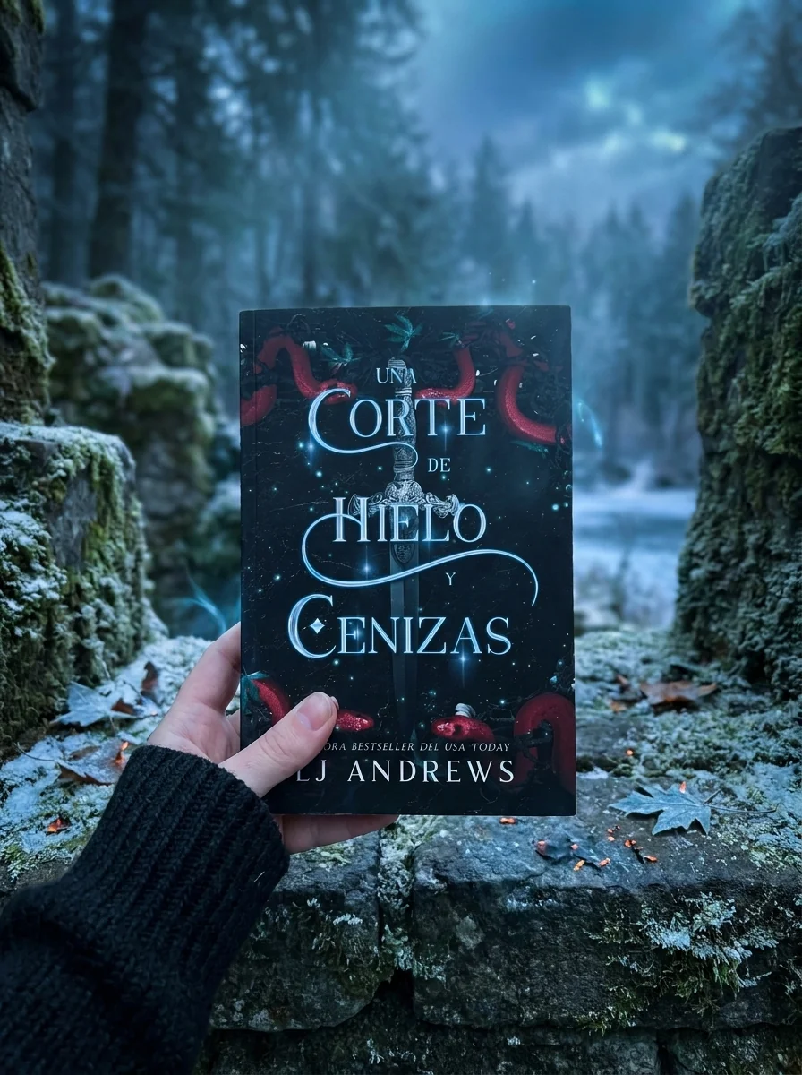 Reinos Rotos Libro 2: Una corte de hielo y cenizas (Spanish Edition) — Л. Дж. Ендрюс, обкладинка