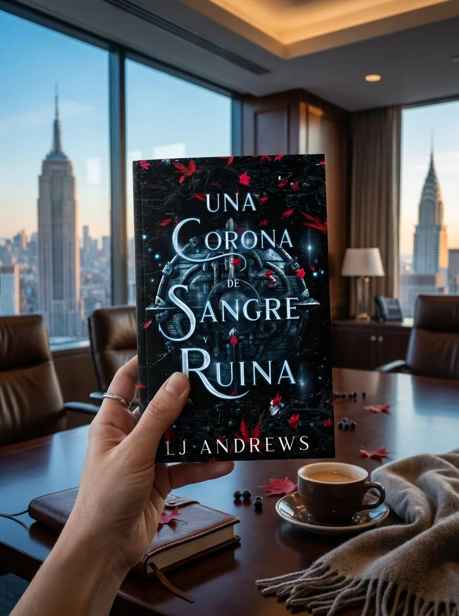 Reinos Rotos Libro 3: Una corona de sangre y ruina (Spanish Edition) — Л. Дж. Ендрюс, обкладинка