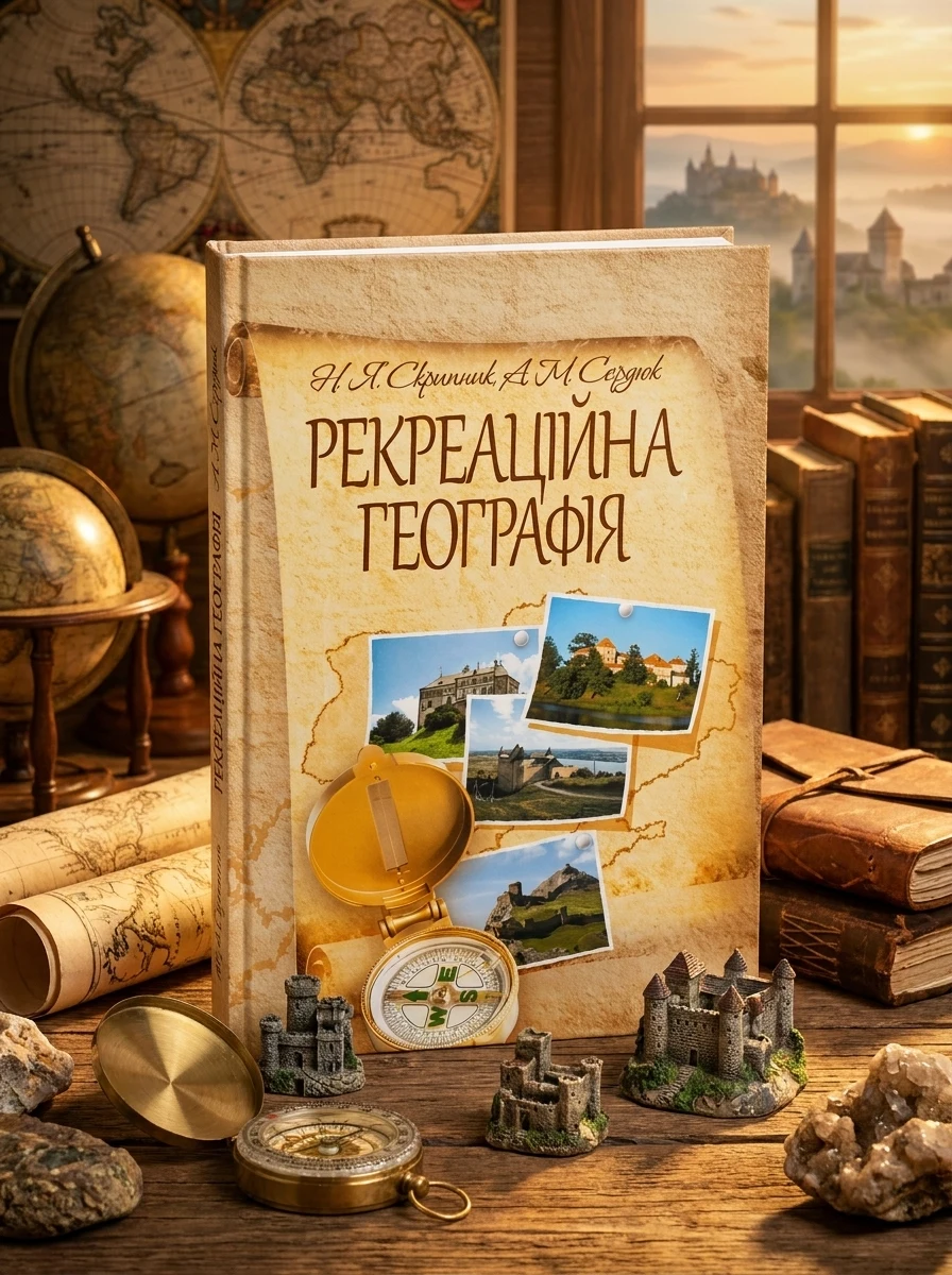 Рекреаційна географія. Навчальний посібник рекомендовано МОН України — Скрипник Н.Я., обкладинка