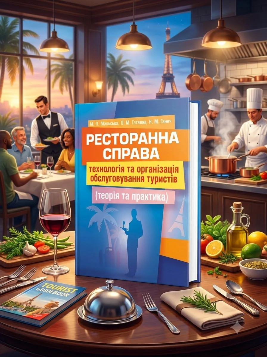 Ресторанна справа: технологія та організація обслуговування туристів. Підручник затверджений МОН України