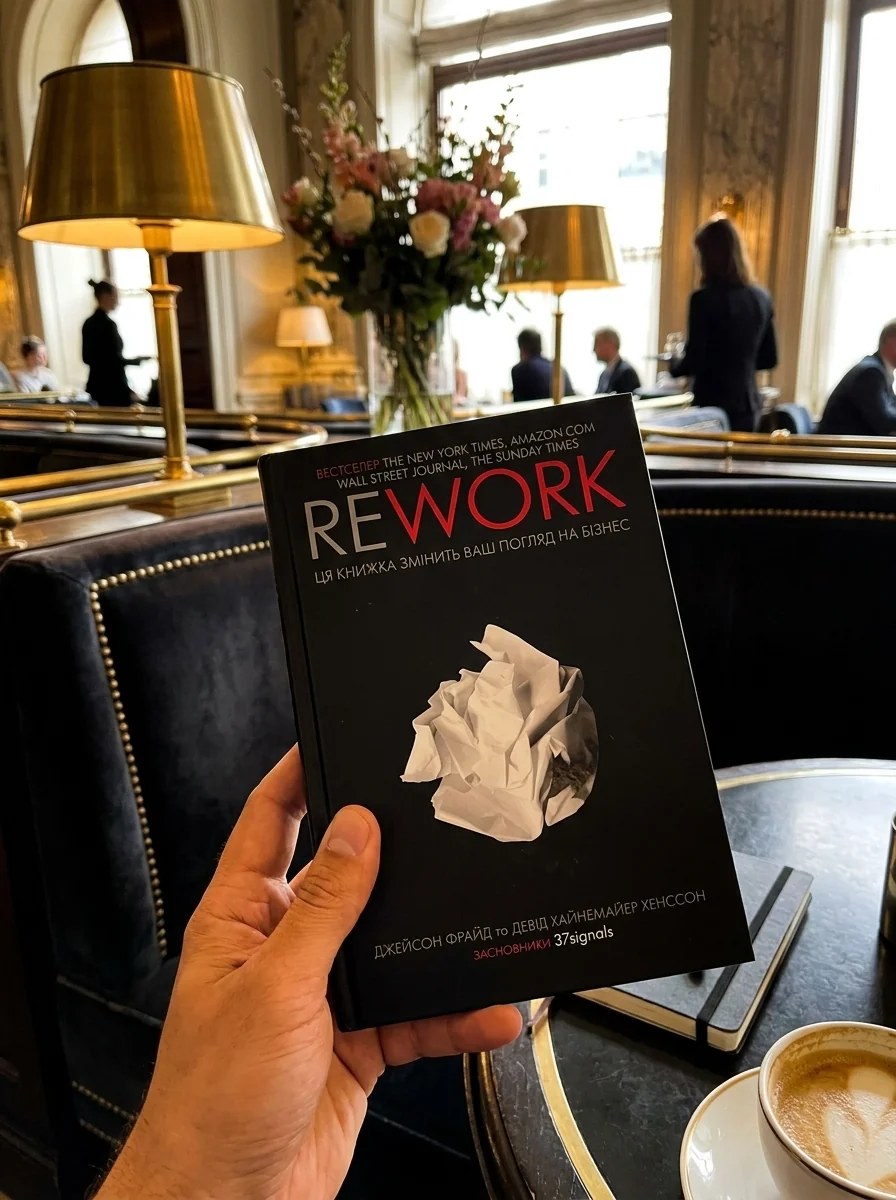 Rework. Ця книжка змінить ваш погляд на бізнес — Фрайд Дж., обкладинка