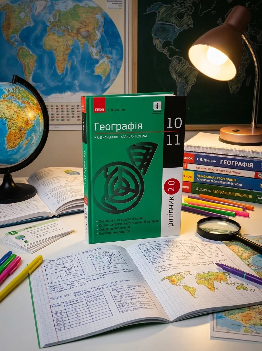 Рятівник 2.0. Географія у визначеннях, таблицях і схемах. 10-11 клас — Вивчення мов