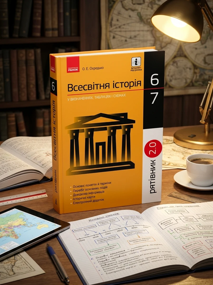 Рятівник 2.0. Всесвітня історія у визначеннях, таблицях і схемах. 6-7 клас — Історія та публіцистика