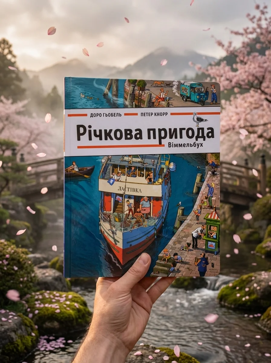 Річкова пригода. Віммельбух — Доро Ґьобель, обкладинка