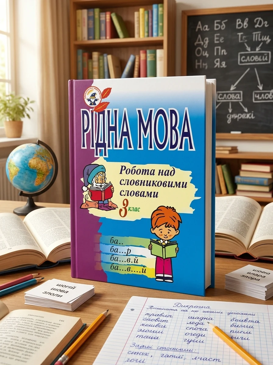 Рідна мова. Розмова про слово. Робота над словниковими словами. 3 клас — Вивчення мов