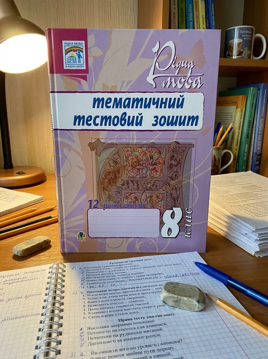 Рідна мова. Тематичний тестовий зошит. 8 клас. 2-ге видання (доповнене та перероблене) — фото 2