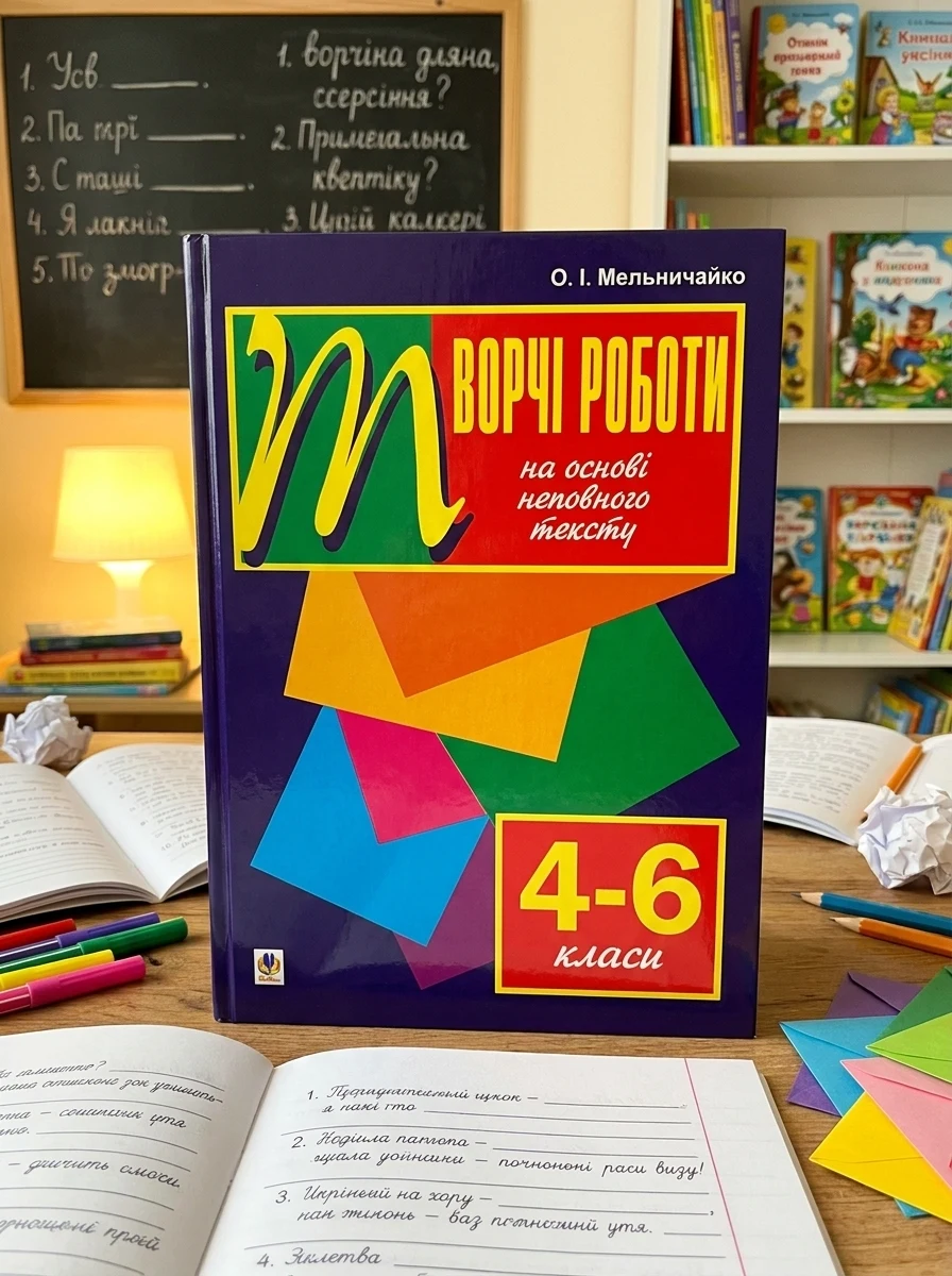 Рідна мова. Творчі роботи на основі неповного тексту. 4-6 класи