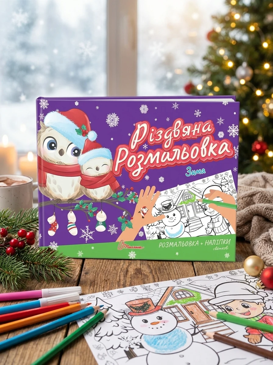 Різдвяна розмальовка. Зима, — Дитяча література