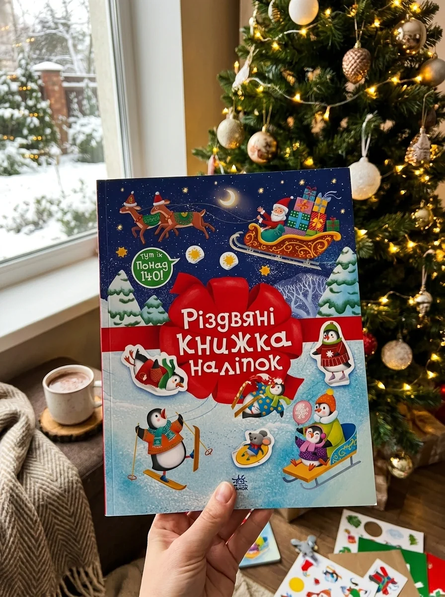 Різдвяні наліпки. Моя сніжна книжка наліпок — фото 2