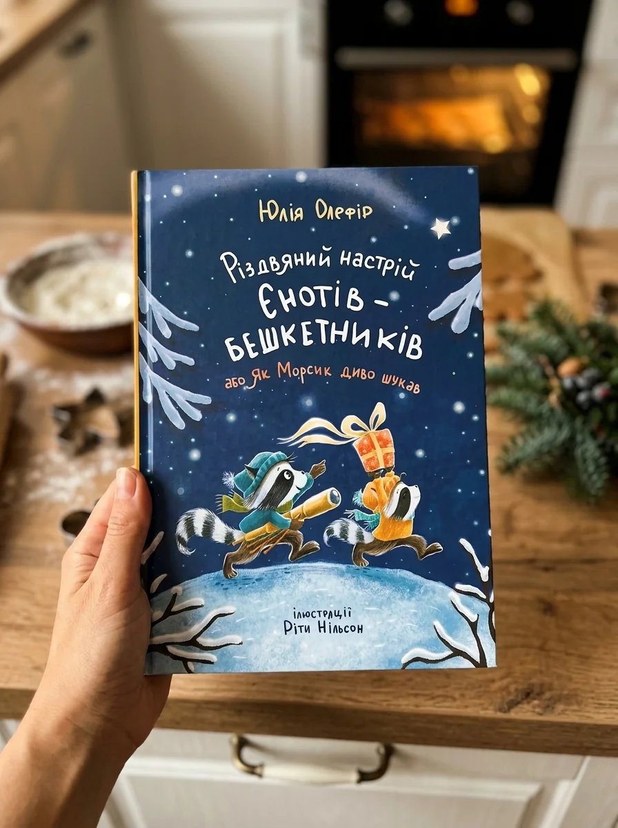 Різдвяний настрій єнотів-бешкетників, або як Морсик диво шукав — Дитяча проза