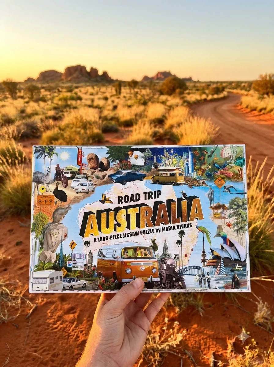 Road Trip Australia. A 1000-Piece Jigsaw Puzzle — Марія Ріванс, обкладинка