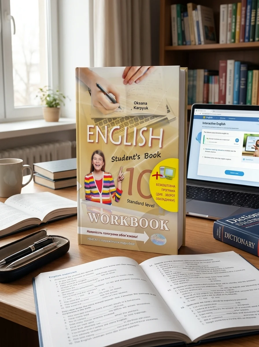 Робочий зошит 'Workbook 10' до підручника 'Англійська мова' для 10 класу (з інтерактивною програмою-тренажером) — Навчальна література