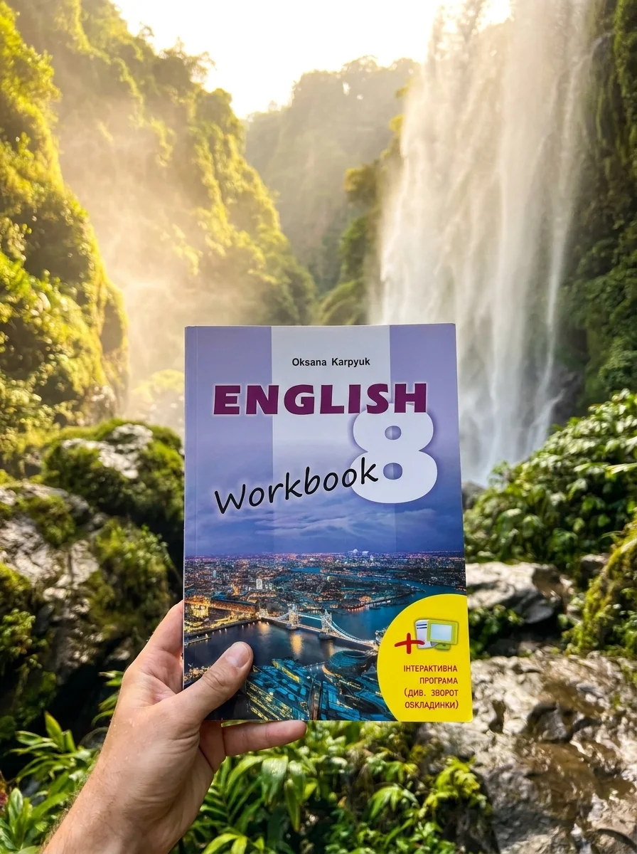Робочий зошит "Workbook 8" до підручника "Англійська мова" для 8 класу Карп’юк О. Нова програма — Карпюк Оксана, обкладинка