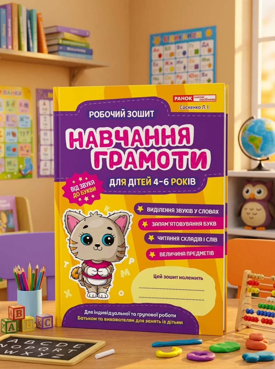 Робоий зошит. Навчання грамоти. 4-6 років — Вивчення мов