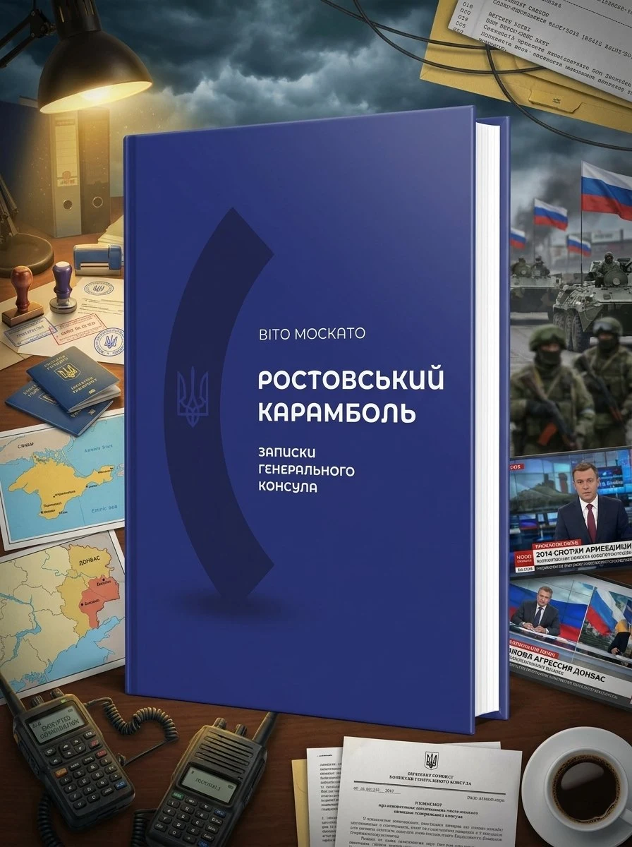 РОСТОВСЬКИЙ КАРАМБОЛЬ. Записки генерального консула. Віто Москато, обкладинка
