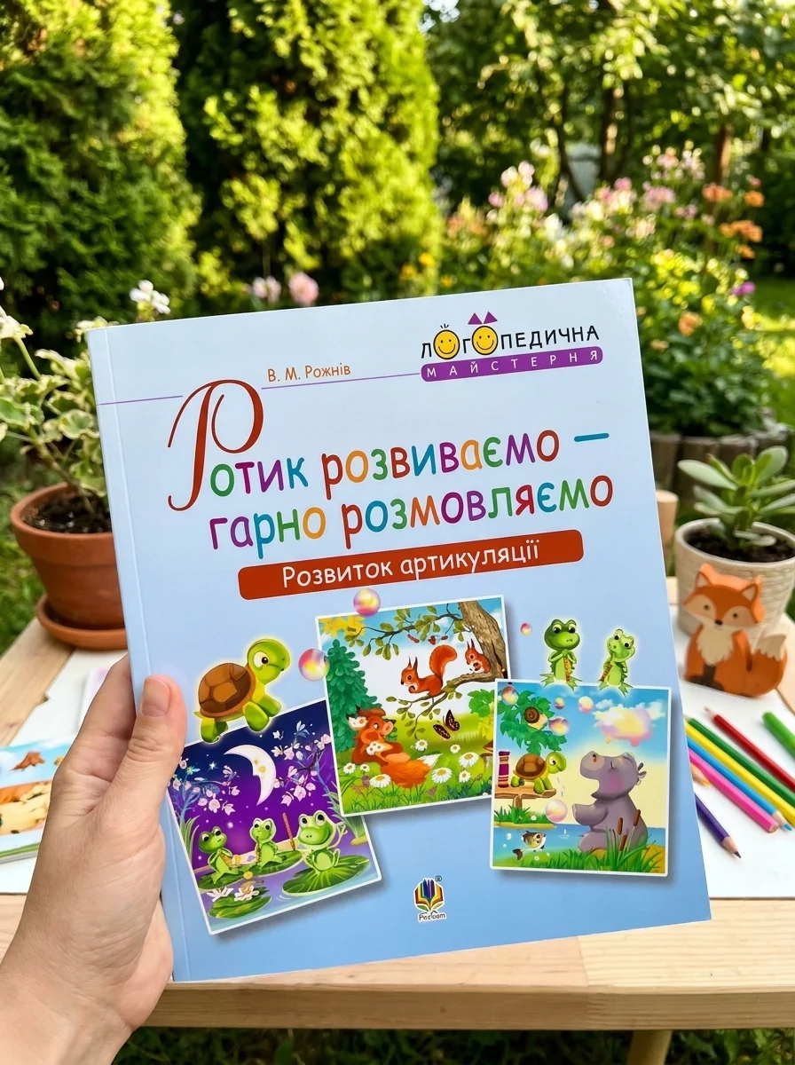 Ротик розвиваємо — гарно розмовляємо. Розвиток артикуляції. Логопедичний зошит для дошкільнят — Вивчення мов