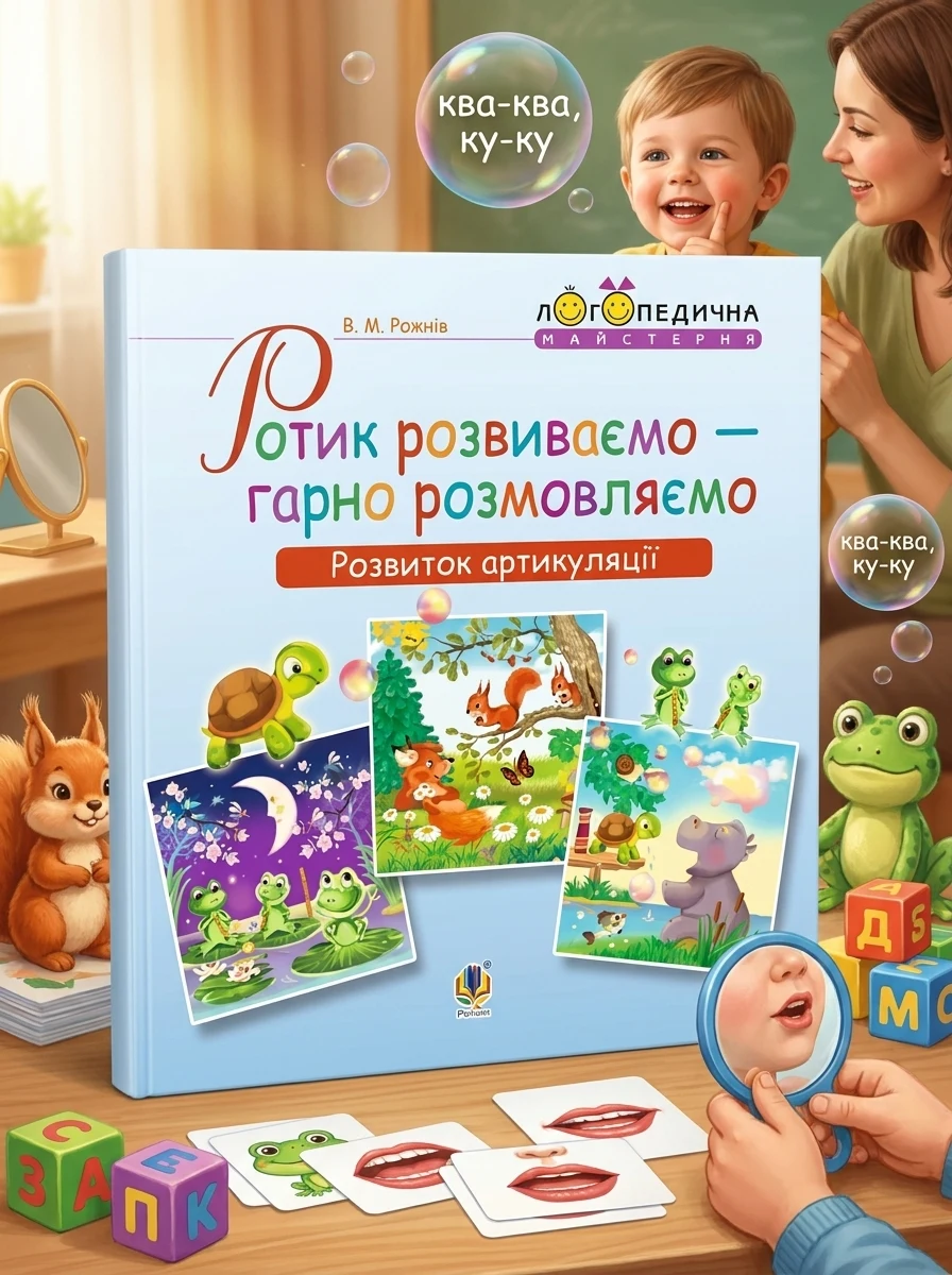 Ротик розвиваємо — гарно розмовляємо. Розвиток артикуляції. Логопедичний зошит для дошкільнят — Вивчення мов