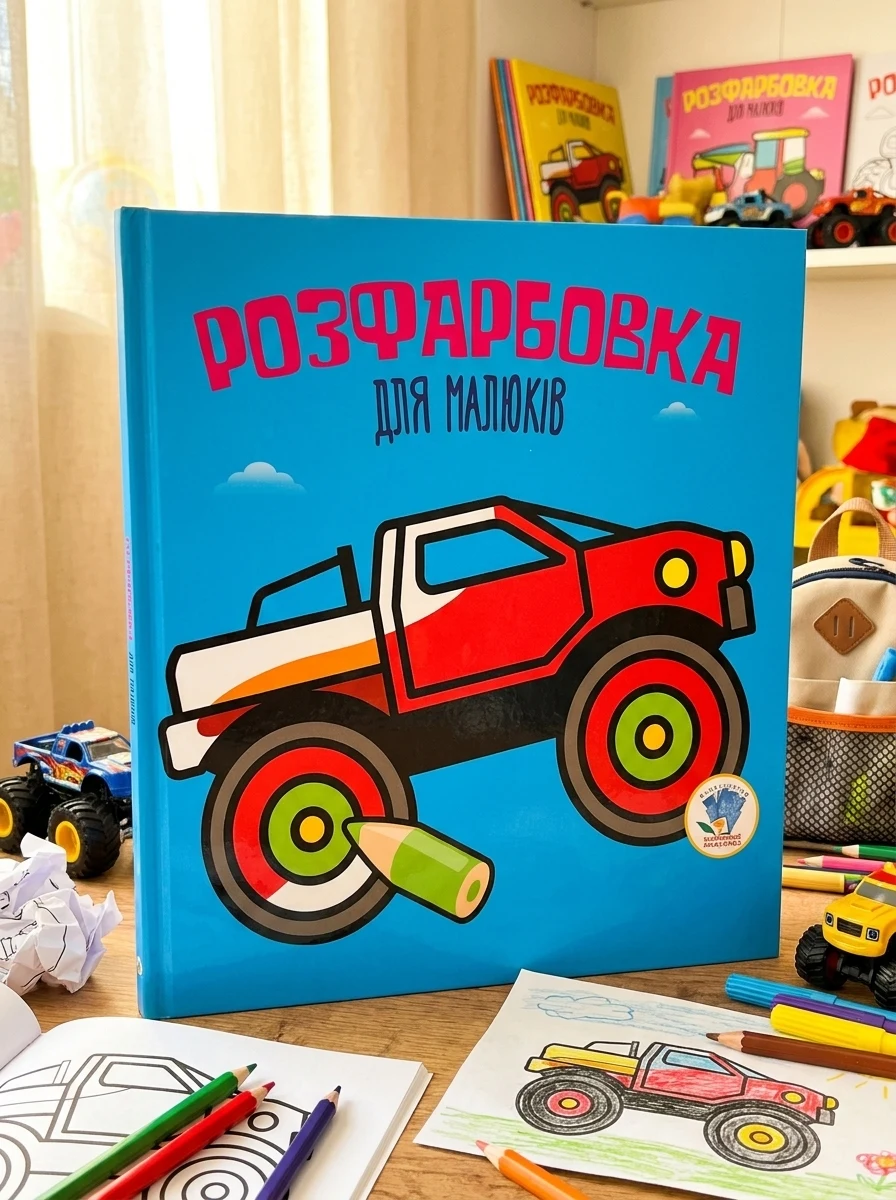 Розфарбовка для малюків. Книга 1. Автомонстр, — Дитяча література