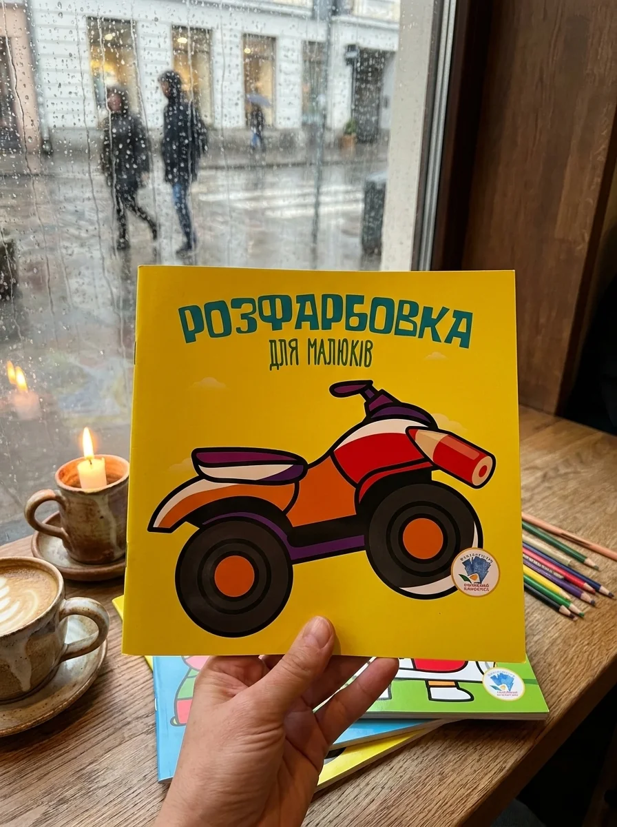 Розфарбовка для малюків. Книга 2. Квадроцикл — Дитяча література