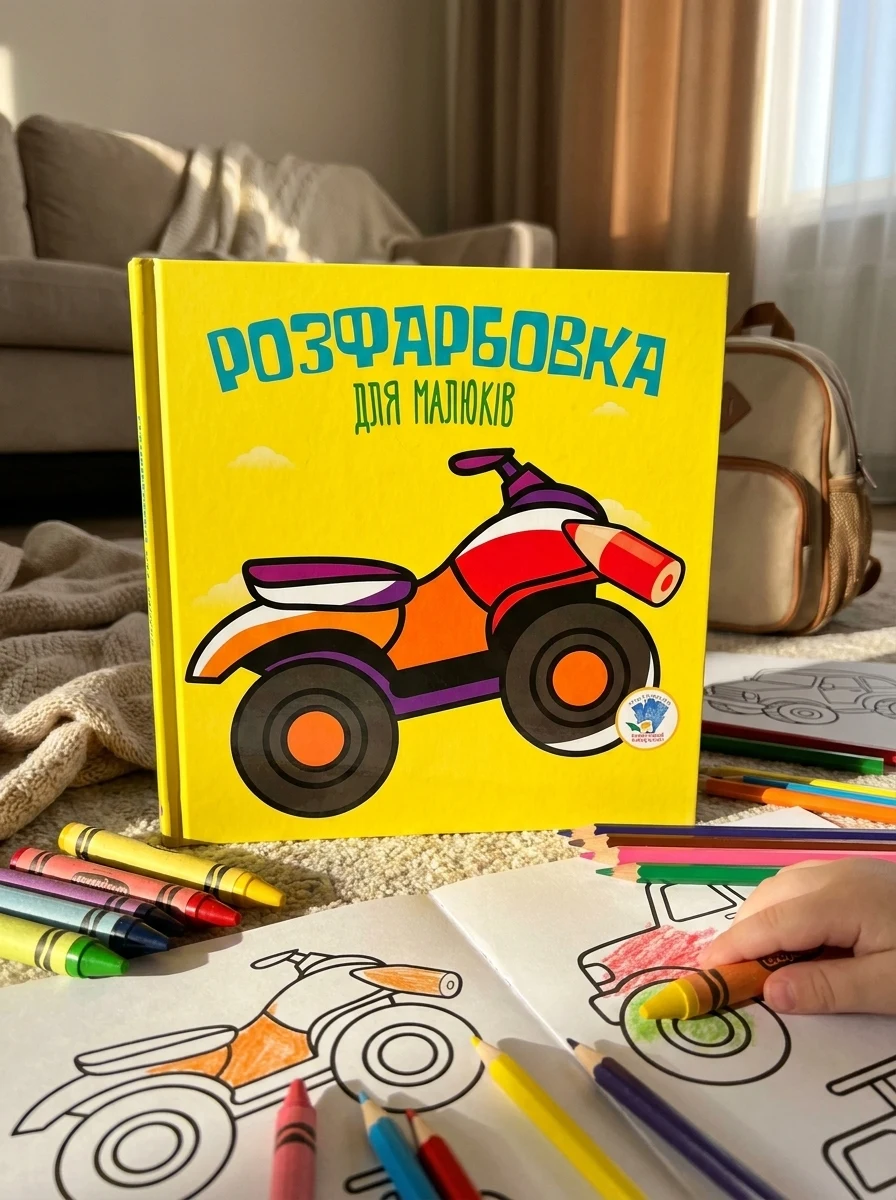 Розфарбовка для малюків. Книга 2. Квадроцикл, — Дитяча література