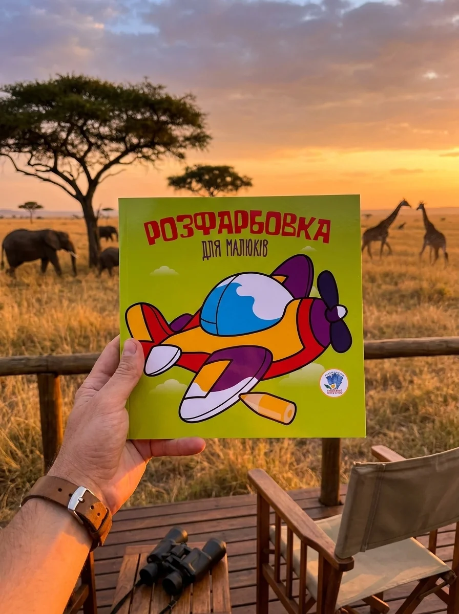Розфарбовка для малюків. Книга 3. Літак — Дитяча література