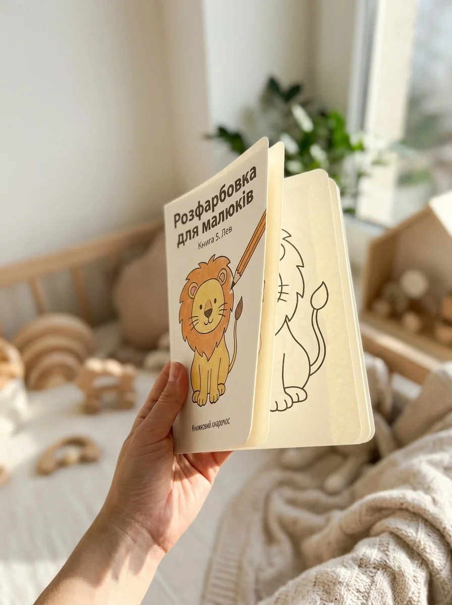 Розфарбовка для малюків. Книга 5. Лев — Дитяча література