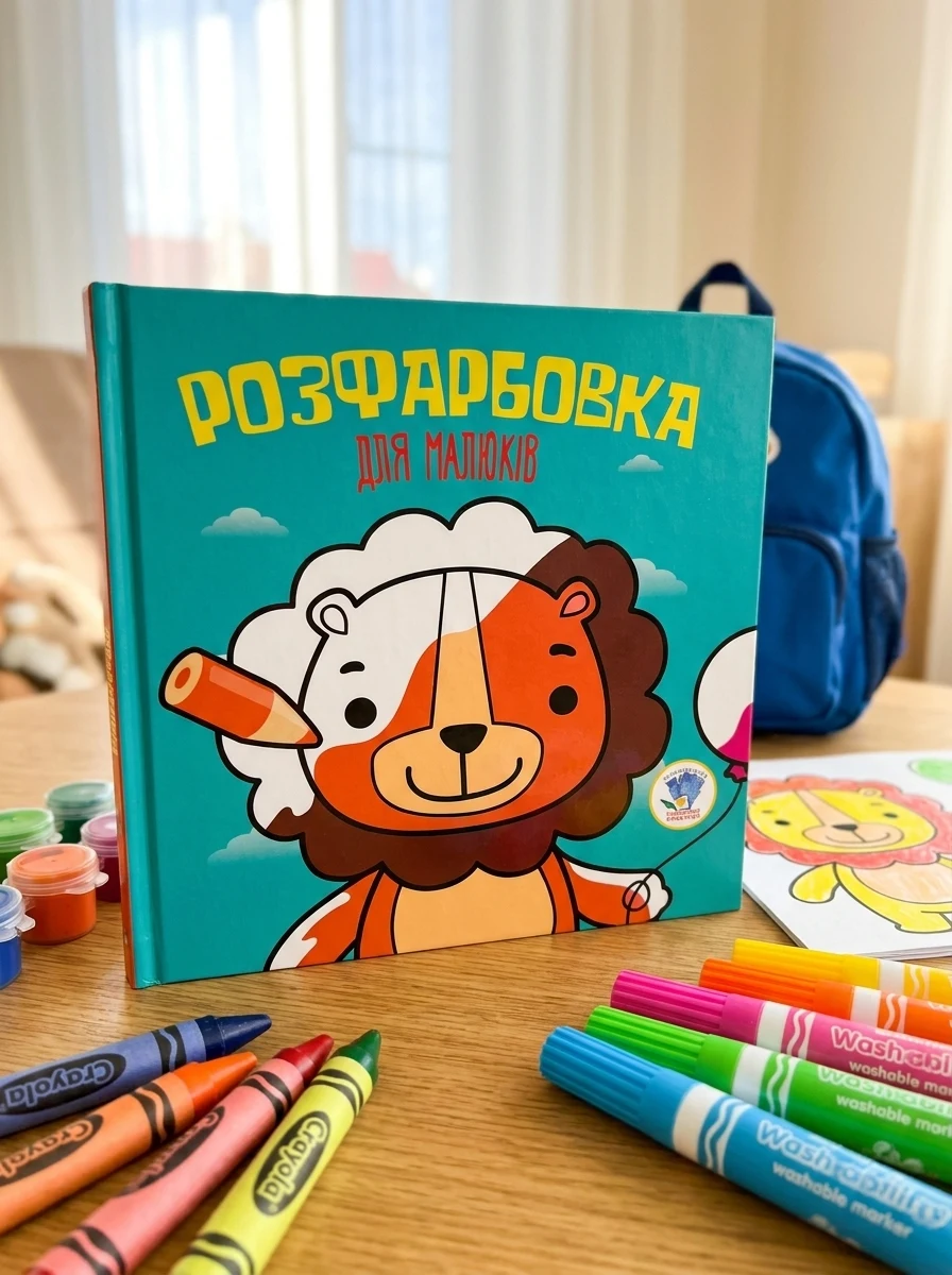 Розфарбовка для малюків. Книга 5. Лев, — Дитяча література