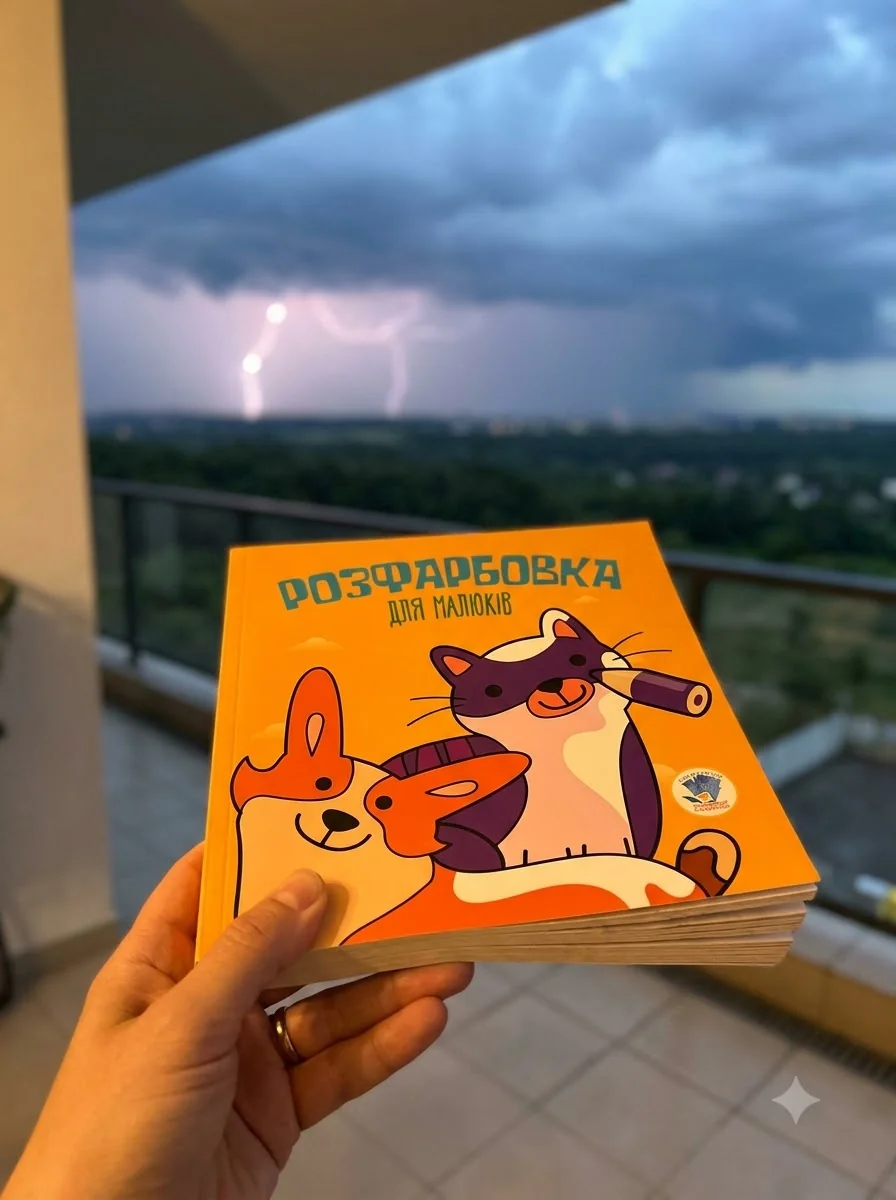 Розфарбовка для малюків. Книга 6. Коти та собаки — Дитяча література