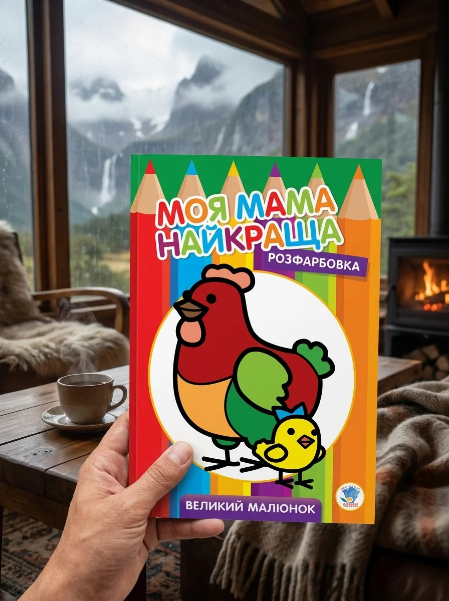 Розфарбовка. Моя мама найкраща. Книга 4. Курочка — Дитяча література
