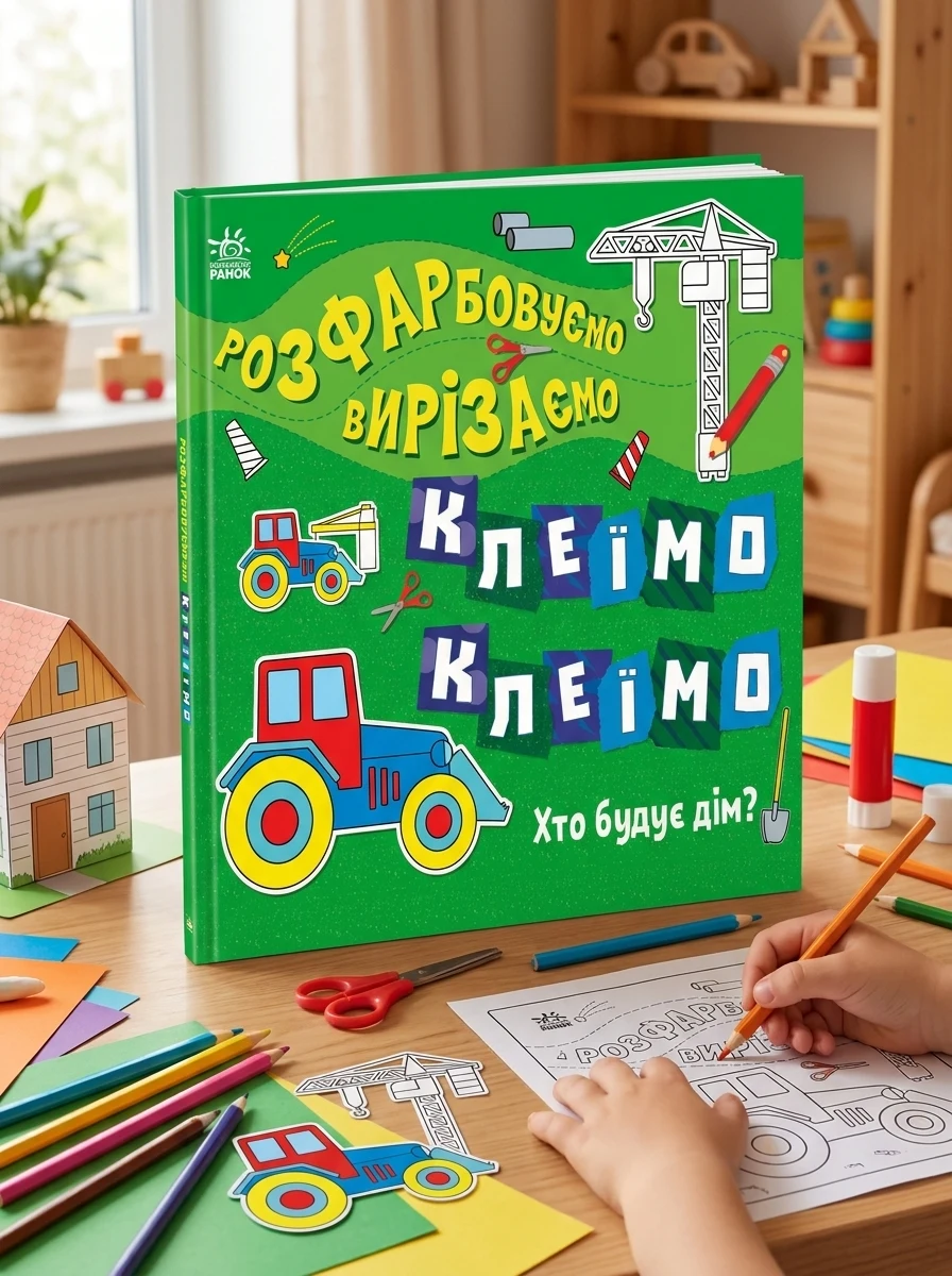 Розфарбовуємо, вирізаємо, клеїмо. Хто будує дім? — фото 2